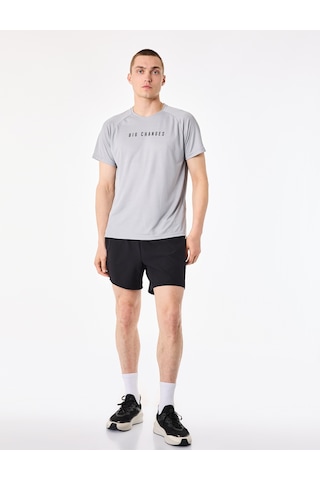 Koton Beli Lastikli Basic Taytlı Spor Şort Siyah 6sam40085nw