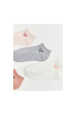 LC Waikiki Alıta Cıty Farkıyla Lcw Kids Pembe Desenli Kız Çocuk Patik Çorap Pembe - 925405227 Pembe