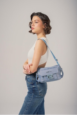 Ççs Kadın 17890 Omuz Çantası Mavi