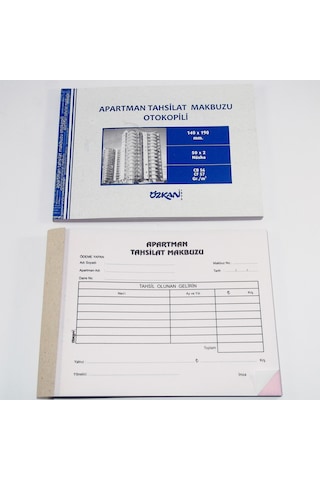 Özkan Apartman Tahsilat Makbuzu Otokopili 12 Adet N11.715 Özkan Apartman Tahsilat Makbuzu Otokopili 12 Adet N11.715