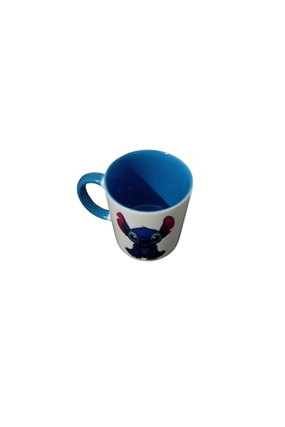 Stitch Kupa Özel Baskı Koyu Mavi
