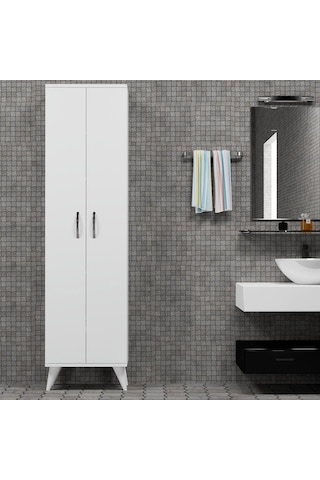 2 Kapılı 49Cm Banyo Dolabı Beyaz - Bdl0101