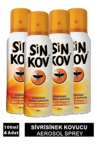 Sinkov Sivrisinek Ve Karasinek Kovucu Aerosol Sprey 4 x 100 ML