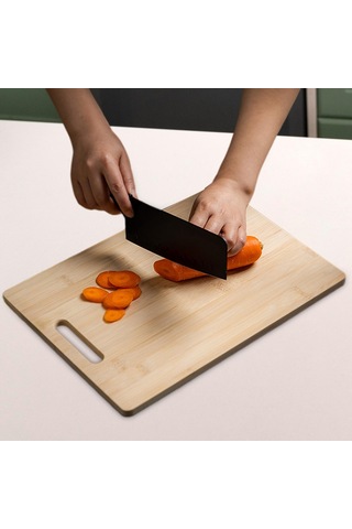 Suntek Et Biftek Ekmek Oyma Için Mutfak Doğrama Blok Bambu 40cmx28cmx1.2cm