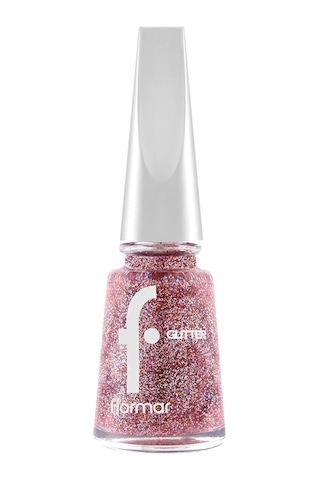 Flormar Glitter Yarı Transparan Parlak Bitişli Simli Oje GL39