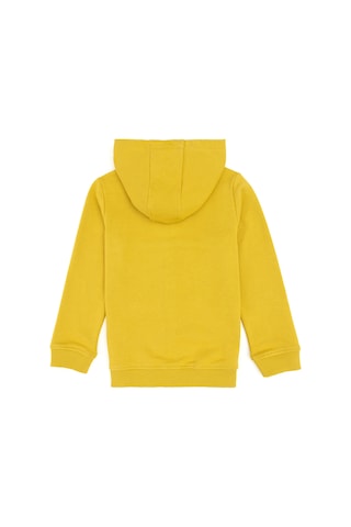 U.S. Polo Assn. Erkek Çocuk Fermuarlı Kapüşonlu Basic Sarı Sweatshirt 50293472-VR094