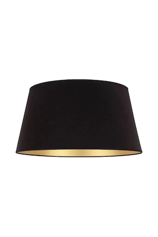 Levaillant Siyah-gold Konik Abajur Şapka Zarif Ve Sıcak Işık Etkisi, Üst 35 Cm/alt 40 Cm Çap Diğer