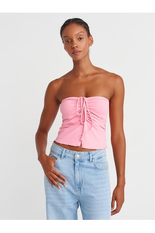 Dilvin 31984 Büzgülü Top-pembe Pembe