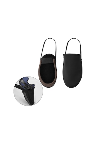 Suntek Bisiklet Ayakkabı Burun Kapağı Suya Dayanıklı S-siyah Siyah