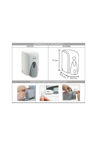 Vialli Sıvı Sabun Aparatı. 500Ml. Hazneli . Vialli