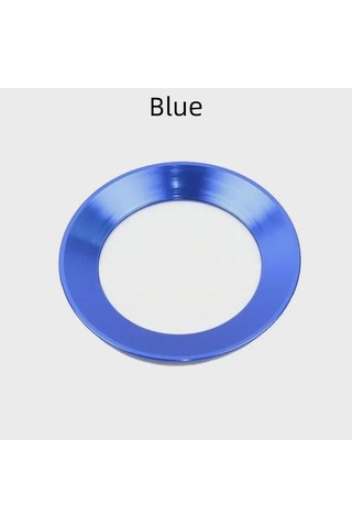 Araba Stil Direksiyon Amblemi Dekoratif Daire Halka Aksesuarları Mavi