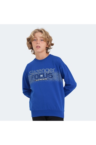 Slazenger LAST Çocuk  Saks Mavi Sweatshirt