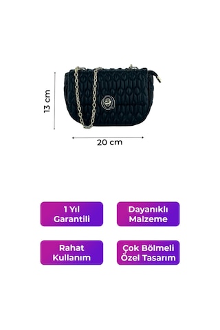 Kriste Bell Kadın Çanta Siyah 26408 Siyah