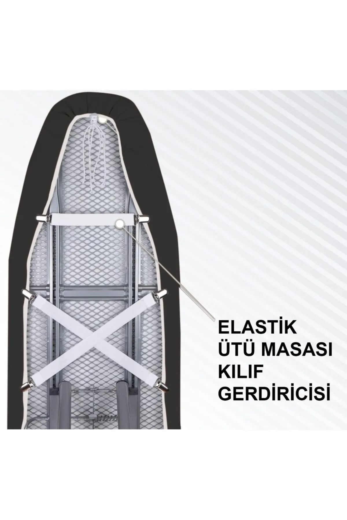 Elastik Ütü Masası Kılıfı Örtüsü-bezi Gerdiricisi Ütü Masası &aksesuarları, Ev Gereçleri Beyaz