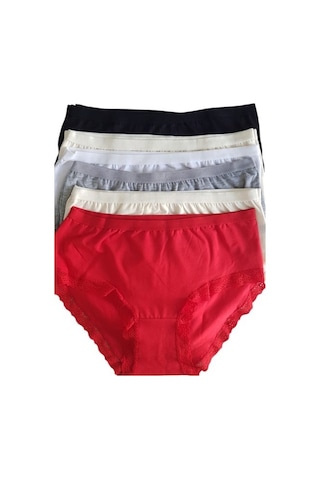 Tutku 12' Li Bayan Işık Bato Bikini Külot 0948 Çok Renkli