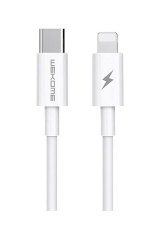 Wekome Type-C To Apple iPhone Uyumlu Pd 20W Hızlı Şarj Kablosu 1.2M (212354649)-Beyaz