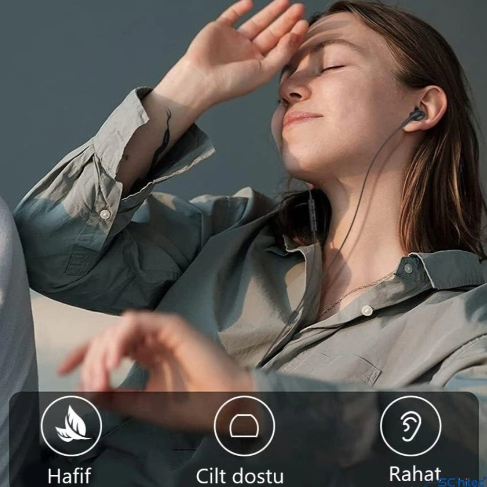 Schitec E30 High Sound Type-c Girişli Kulak İçi Mikrofonlu Kablolu Kulaklık Siyah Diğer