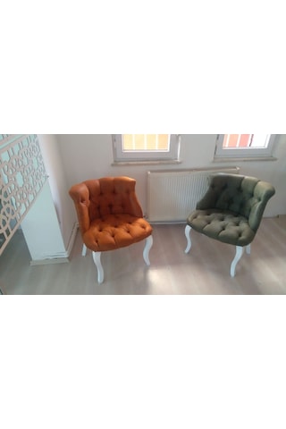 Mobilyabazari Tual Çay Seti Koltuk Takımı, Nubuk -Jery Kumaş, 2+1+1