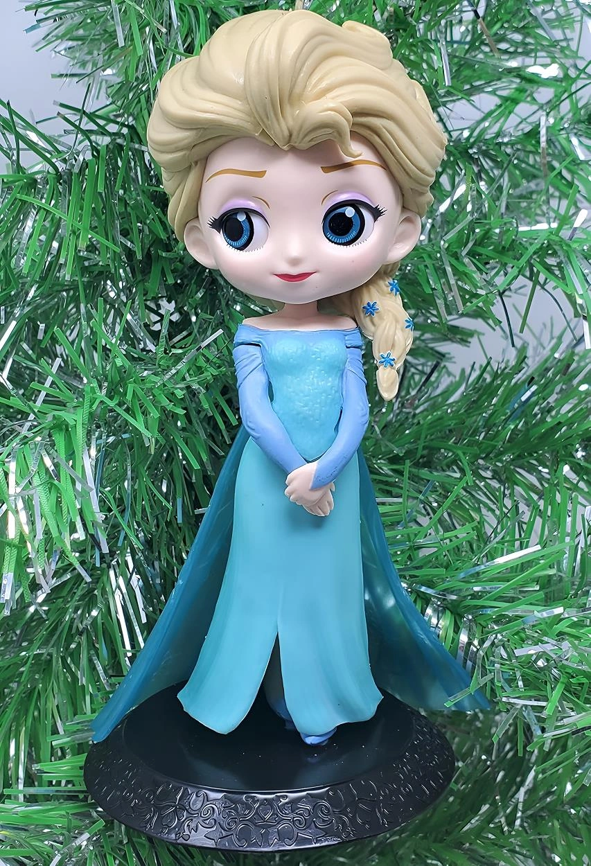 Karlar Ülkesi Frozen Prenses Elsa Anime Karakter Figür Oyuncak Dekoratif Hediyelik Biblo Bebek Mavi Frozen - Elsa