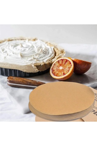 50 Adet Air Fryer Pişirme Kağıdı Yağ Geçirmez 21,5 Cm Yuvarlak M