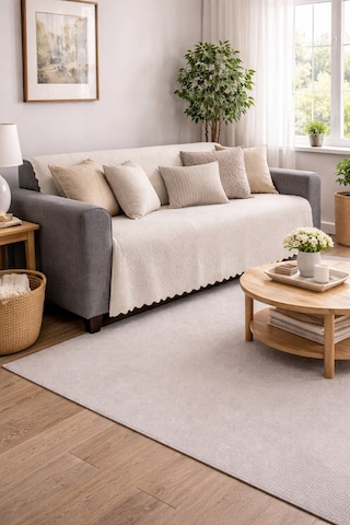 Livoras Home Bohem Çekyat Örtüsü Bej