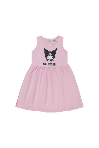 Kuromi 6-9 Yaş Elbise - Pembe