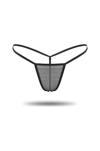 Angbutik 3'lü Renkli Transparan Tül String Tanga Tm0369 çok Renkli