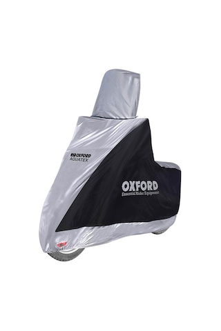 Oxford Motosiklet Scooter Ekranli Aquatex Kilif Small Siyah-gri Cv216