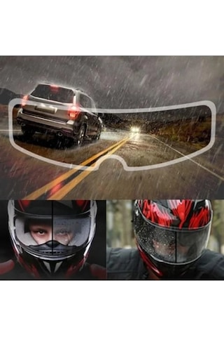 Su Geçirmez Ve Buğu Önleyici Motosiklet Kaskı Kalkanı Filmi