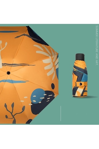 Yystore Kadın Ultra Hafif Beş Katmanlı Sekiz Kemikli Katlanır Güneş Şemsiyesi Blg6304 Çok Renkli