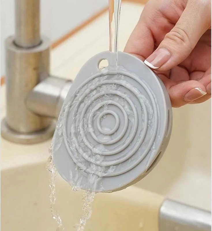 Xiyyadms Ev Ve Dormada Kullanıma Uygun El Tutulu Plastik Kaymaz Mini Çamaşır Tahtası - Çorap Yıkama İçin Kalın Ve Pratik Gri