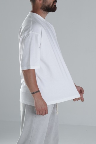 Cocopelli Beyaz Oversize T-shirt Coc1482 Beyaz