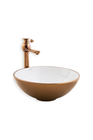 Eva Banyo Lena E-5005R Tezgah Üstü Porselen Lavabo