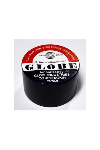 Globe Geniş 50mm İzole Elektrik Bant Siyah Ender