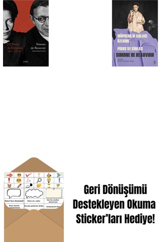 J. P. Sartre İle Söyleşiler + Müphemlik Ahlakı Üzerine - Pirus Ve Sineas + Okuma Sticker'ları