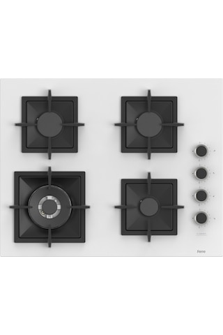 Ferre Fryart Sc Serisi XE64CB-SC406-D087  Wok'lu Beyaz 3'lü Ankastre Set
