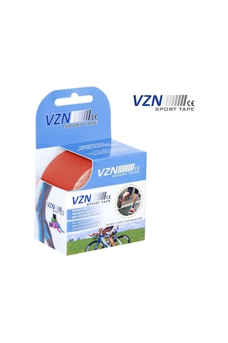VZN Tape Kinesiology Vzn Bandı - Kinesio Bant - Sporcu Bandı - Bandı Kırmızı 5cmx5m