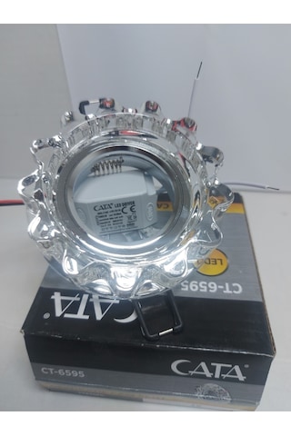 Cata Ct6595 Karanfil Dekoratif Cam Spot Beyaz