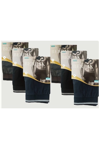 Berrak 1097 Erkek Likralı Boxer 6'Lı Paket