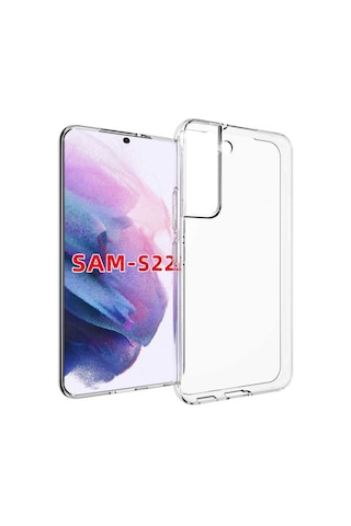 Zore Galaxy Uyumlu S22 Kılıf Msra Süper Silikon Kapak - Renksiz Renksiz