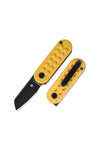 Kizer Mini Bay 14c28n Yellow Brick G10 Handle Kizerv 2583a1 Kamp Çakısı Altın - Kahverengi