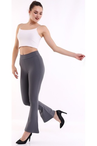 Self Clothing Kadın Koyu Gri Yüksek Bel Fitilli Dayanıklı Örme Kumaş ToparlayıcGri