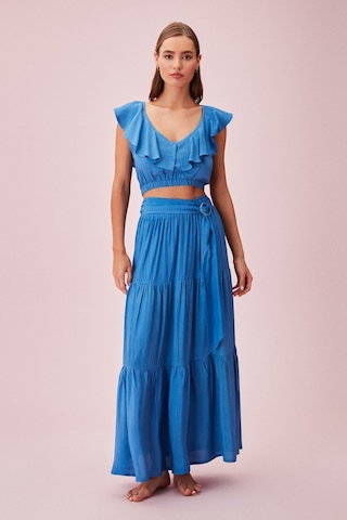 Suwen Shakira Crop Top Sba245201289 Mavi