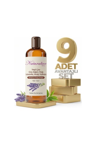 Naturalive Yağlı Saçlar İçin Şampuan 9x500 Ml