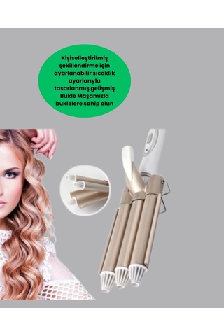 Her Saç Tipine Uygun, Hızlı Isınan Bukle Yapıcı Evde Kuaför Kalitesinde Sonuç Yeni Nesil