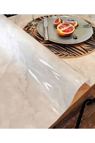Mermer Desenli 108-a Kalın Pvc 1.2 Mm Masa Örtüsü