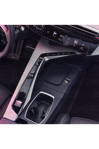 Peugeot 3008 Uyumlu Vites Etrafı Piano Black Tpu Koruyucu 2 Li Set 2025