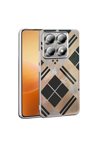 Xiaomi 14t Kılıf Desenli Zore Mep Kapak Geometrik