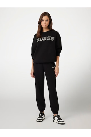 Guess Cecilia Kadın Sweatshirt V4bq15k7uw2 Siyah