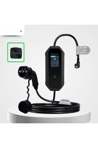 3.5 KW 16A 10M Taşınabilir Elektrikli Araç Şarj Cihazı